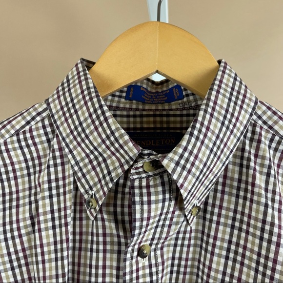 Pendleton Wrinkle Resistant Broadway Cloth Shirt Size Medium - Picture 12 of 12